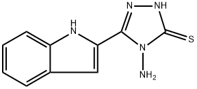 4-Amino-3-(1H-indol-2-yl)-1H-1,2,4-triazole-5(4H)-thione Structure