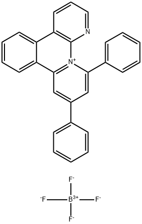 10,12-Diphenyl-benzo[c]pyrido[1,2-a][1,8]naphthyridin-13-ium tetrafluoroborate Structure