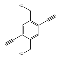 (2,5-Diethynyl-1,4-phenylene)dimethanol Structure