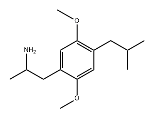 1-(2,5-dimethoxy)-4-(2-methylpropyl)phenyl-2-aminopropane 구조식 이미지