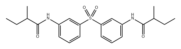 N,N'-(sulfonylbis(3,1-phenylene))bis(2-methylbutanamide) Structure