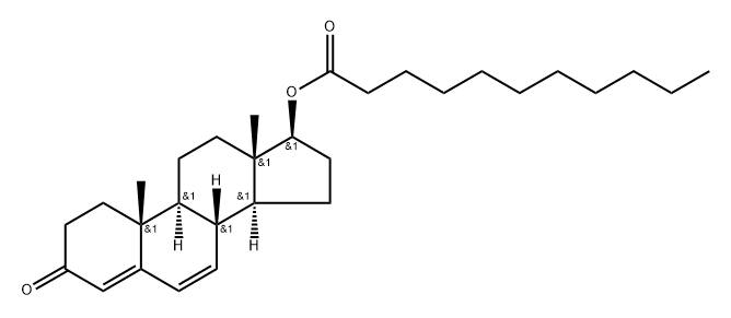 Androsta-4,6-dien-3-one, 17-[(1-oxoundecyl)oxy]-, (17β)- (9CI) Structure