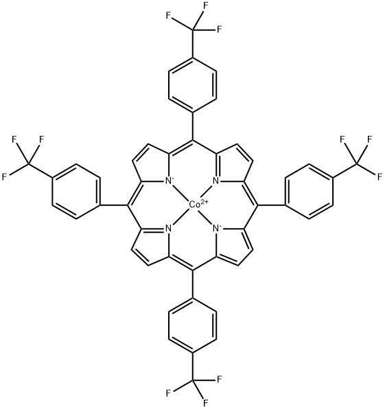 5,10,15,20-Tetrakis(4-(trifluoromethyl)phenyl)porphyrin Cobalt(II) Structure
