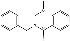 Benzenemethanamine, N-(methoxymethyl)-α-methyl-N-(phenylmethyl)-, (αS)- Structure