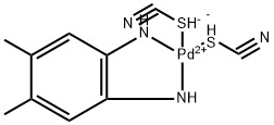 PALLADIUM45DIMETHYL12BENZENEDIAMINENNBISTHIOCYANATOSSP42 Structure