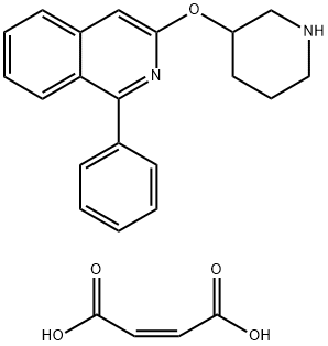 Isoquinoline (Z)-4-oxo-4-phenoxy-2-(piperidin-3-yloxy)but-2-enoate 구조식 이미지