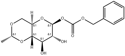 1-0-(Phenylmethylcarbonate)-4,6-O-Ethylidene-Beta-D-Glucopyranoside Structure