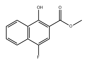 4-Fluoro-1-hydroxy-2-naphthalenecarboxylic acid methyl ester Structure