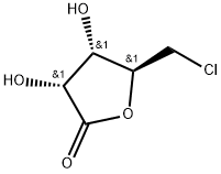 D-Ribonic acid, 5-chloro-5-deoxy-, γ-lactone Structure