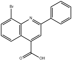 8-Bromo-2-phenylquinoline-4-carboxylic acid Structure