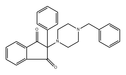 2-(4-Benzylpiperazin-1-yl)-2-phenyl-1H-indene-1,3(2H)-dione Structure