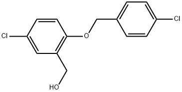 5-Chloro-2-[(4-chlorophenyl)methoxy]benzenemethanol Structure