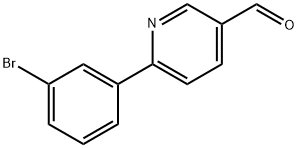 6-(3-Bromophenyl)nicotinaldehyde 구조식 이미지
