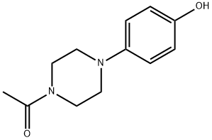 Piperazine, 1-acetyl-4-(4-hydroxyphenyl)-, cis- (9CI) Structure