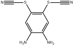 Thiocyanic acid, C,C'-(4,5-diamino-1,2-phenylene) ester Structure