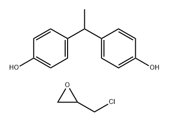 비스(P-하이드록시페닐)에탄-에피클로로하이드린공중합체 구조식 이미지