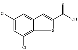 5,7-Dichlorobenzo[b]thiophene-2-carboxylic acid Structure