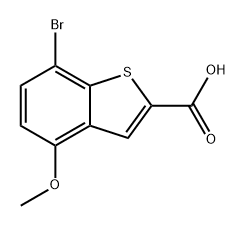 7-bromo-4-methoxybenzo[b]thiophene-2-carboxylic acid Structure