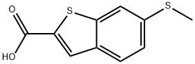 6-(Methylthio)benzo[b]thiophene-2-carboxylic acid Structure