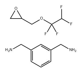 1,3-Benzenedimethanamine, reaction products with [(1,1,2,2-tetrafluoroethoxy)methyl]oxirane  Structure