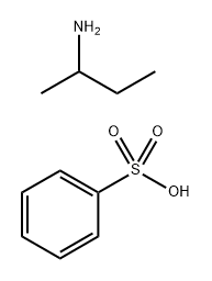 Benzenesulfonic acid, mono-C8-24-branched and linear alkyl derivs., compds. with 2-butanamine 구조식 이미지