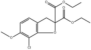 diethyl 7-chloro-6-methoxybenzofuran-2,2(3H)-dicarboxylate(WXC06006) Structure