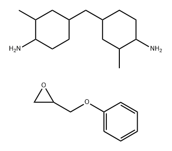 Cyclohexanamine, 4,4'-methylenebis[2-methyl-, reaction products with glycidyl Ph ether Structure