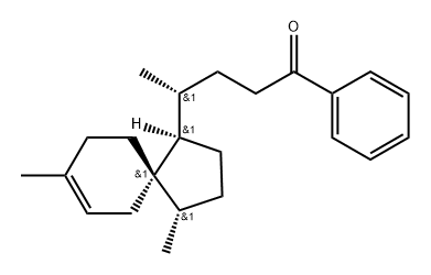 1-Pentanone, 4-(4,8-dimethylspiro[4.5]dec-7-en-1-yl)-1-phenyl-, [1R-[1α(R*),4β,5β]]- (9CI) Structure