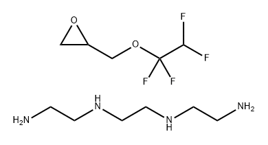 1,2-Ethanediamine, N,N'-bis(2-aminoethyl)-, reaction products with [(1,1,2,2-tetrafluoroethoxy)methyl]oxirane 구조식 이미지