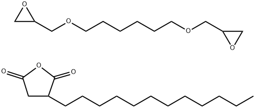 2,5-Furandione, 3-dodecyldihydro-, reaction products with 2,2'-[1,6-hexanediylbis(oxymethylene)]bis[oxirane]  구조식 이미지