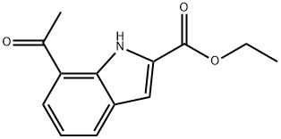 ethyl 7-acetyl-1H-indole-2-carboxylate Structure