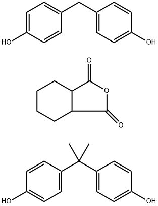 1,3-Isobenzofurandione, hexahydro-, reaction products with bisphenol A and methylenebis[phenol] Structure