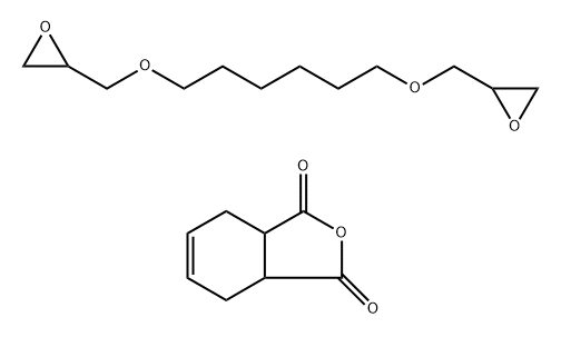 1,3-Isobenzofurandione, 3a,4,7,7a-tetrahydro-, reaction products with 2,2'-[1,6-hexanediylbis(oxymethylene)]bis[oxirane]  Structure