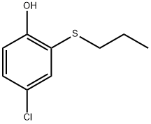 4-chloro-2-(propylthio)phenol Structure