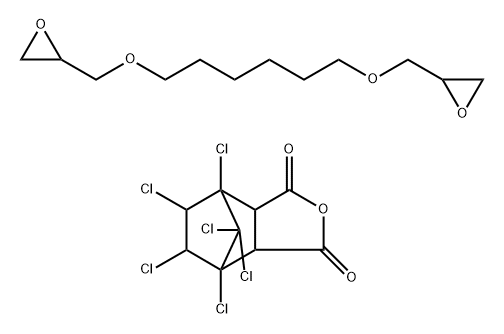 4,7-Methanoisobenzofuran-1,3-dione, 4,5,6,7,8,8-hexachlorohexahydro-, reaction products with 2,2'-[1,6-hexanediylbis(oxymethylene)]bis[oxirane] Structure