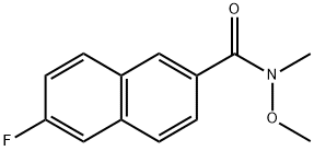 6-Fluoro-N-methoxy-N-methyl-2-naphthalenecarboxamide Structure