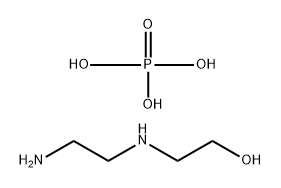 Phosphoric acid, mono(C8-18 and C18-unsatd. branched and linear alkyl) esters, compds. with 2-[(2-aminoethyl)amino]ethanol 구조식 이미지