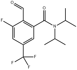 3-Fluoro-2-formyl-N,N-diisopropyl-5-(trifluoromethyl)benzamide Structure