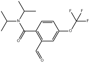 2-Formyl-N,N-bis(1-methylethyl)-4-(trifluoromethoxy)benzamide Structure