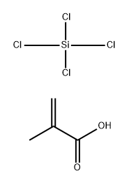2-Propenoic acid, 2-methyl-, reaction products with tetrachlorosilane Structure