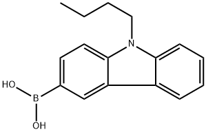 (9-Butyl-9H-carbazol-3-yl)boronic acid Structure
