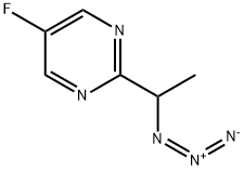 Pyrimidine, 2-(1-azidoethyl)-5-fluoro- Structure