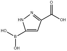 피라졸-3(또는5)-카르복실산,5(또는3)-보로노-(7CI) 구조식 이미지