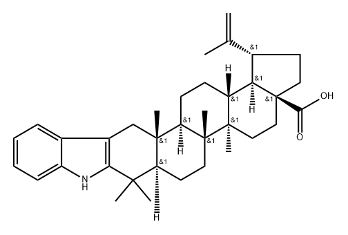 2,3-Indolobetulonic Acid 구조식 이미지