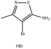 Isothiazole, 5-amino-4-bromo-3-methyl-, hydrobromide Structure