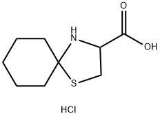 1-Thia-4-azaspiro[4.5]decane-3-carboxylic acid hydrochloride Structure