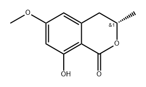 (S)-8-Hydroxy-6-methoxy-3-methylisochroman-1-one Structure