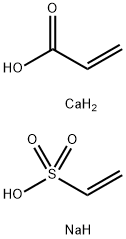 2-Propenoic acid, calcium salt, polymer with sodium ethenesulfonate Structure