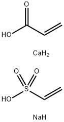 2-프로펜산,칼슘염,에텐술폰산나트륨중합체 구조식 이미지