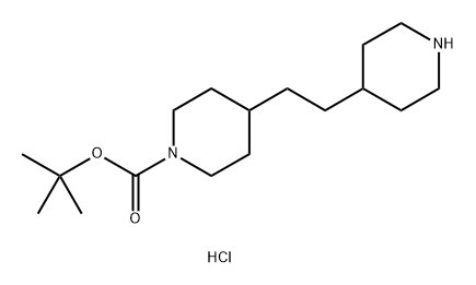 tert-butyl
4-[2-(piperidin-4-yl)ethyl]piperidine-1-carboxylate
hydrochloride Structure